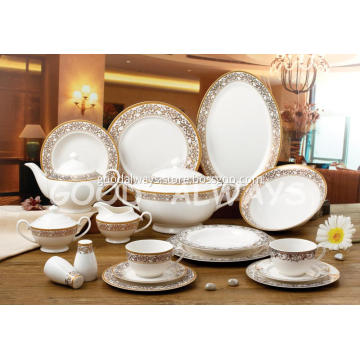 New bone china tableware Set  GOLDEN 24K